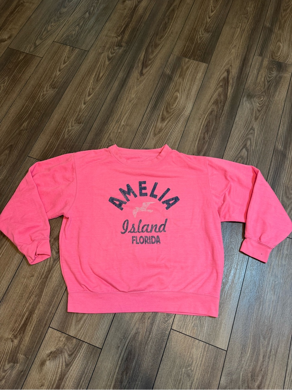Amelia Island Florida Crewneck Sweatshirt - Pink